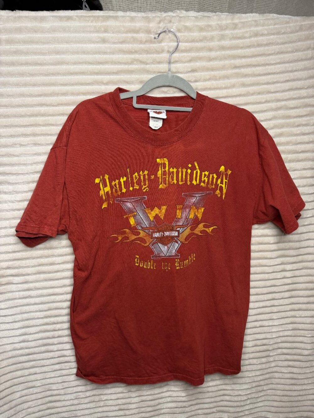 Harley-Davidson Twin V Graphic T-Shirt Red Size L